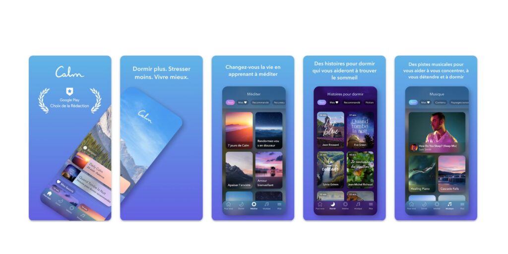 Meilleures Applications de Méditation : Calm