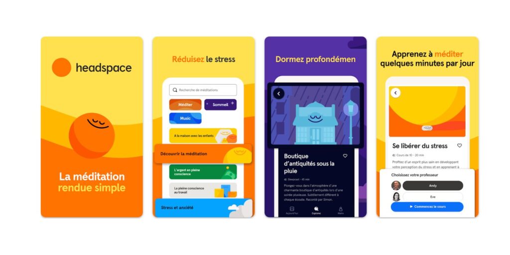 Meilleures Applications de Méditation : Headspace